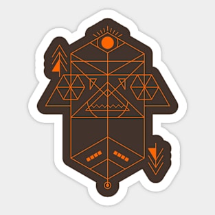 Sacred Geometry Prism Sticker